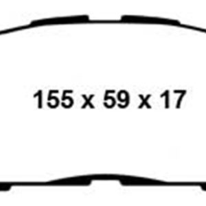 EBC 06-08 Lexus IS250 2.5 Greenstuff Front Brake Pads