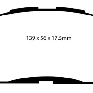 EBC 06-08 Toyota RAV 4 2.4 Greenstuff Front Brake Pads