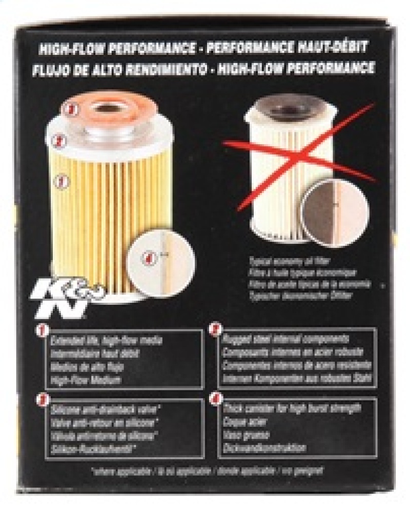 K&N Universal Performance Gold Oil Filter - Image 10