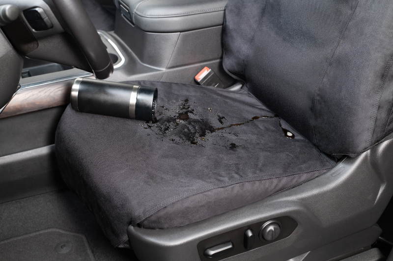 Covercraft 19-24 Chevrolet Silverado Carhartt Super Dux SeatSaverFront Row Seat Covers - Blk - Image 9
