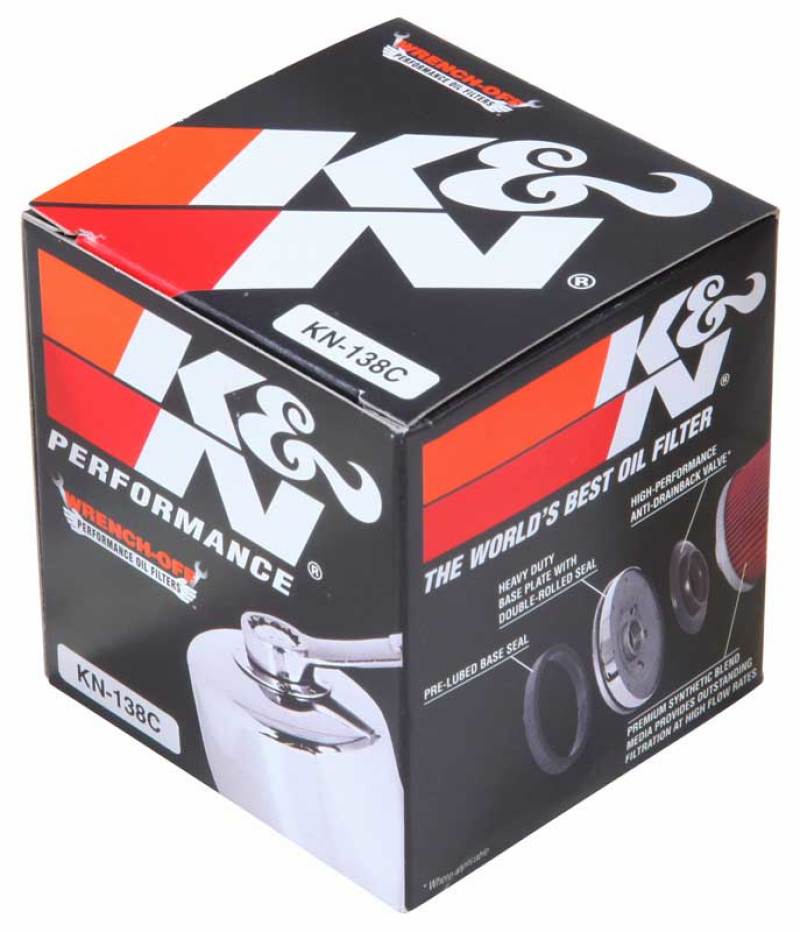 K&N Suzuki / Arctic Cat / Cagiva / Kawasaki / Kymco / Aprilia 2.813in OD x 3.221in H Oil Filter - Image 9