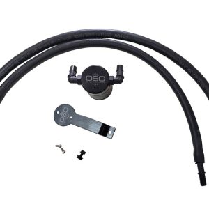 J&L 2020-2024 Ford Explorer 2.3L EcoBoost Driver Side Oil Separator 3.0 - Black Anodized