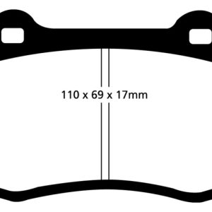 EBC 92-00 Dodge Viper 8.0 Yellowstuff Front Brake Pads