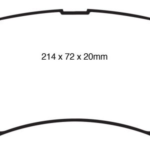 EBC 09-11 Dodge Ram 2500 Pick-up 5.7 2WD/4WD Yellowstuff Front Brake Pads