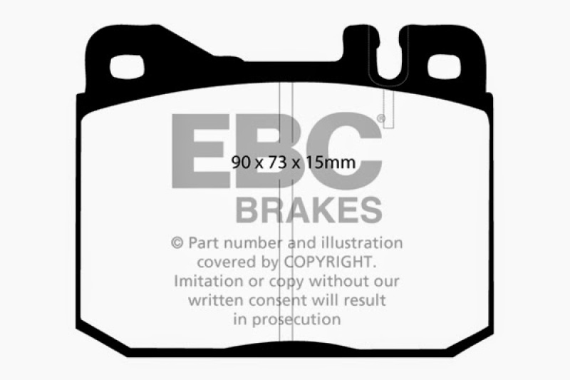 EBC 76-79 Mercedes-Benz 230 Redstuff Front Brake Pads - Image 6
