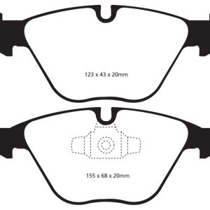 EBC 13+ BMW X1 2.0 Turbo (28i) Redstuff Front Brake Pads