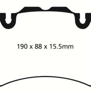EBC 13+ Land Rover Range Rover 3.0 Supercharged Greenstuff Front Brake Pads