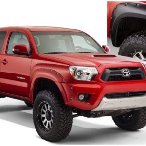 Bushwacker 12-15 Toyota Tacoma Fleetside Pocket Style Flares 4pc 73.5in Bed - Black