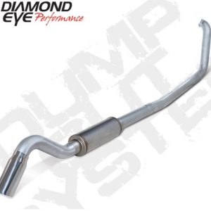 Diamond Eye KIT 4in Turbo Back SGL AL: TURN DOWN 00-03 FORD 7.3L F250/F350