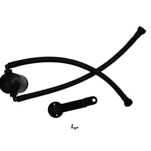 J&L 14-18 Chevy Silverado 1500 / 14-18 GMC Sierra 1500 4.3L V6 Oil Separator - Black Anodized