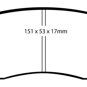 EBC 93-98 Nissan Skyline (R33) 2.5 GTS Redstuff Front Brake Pads