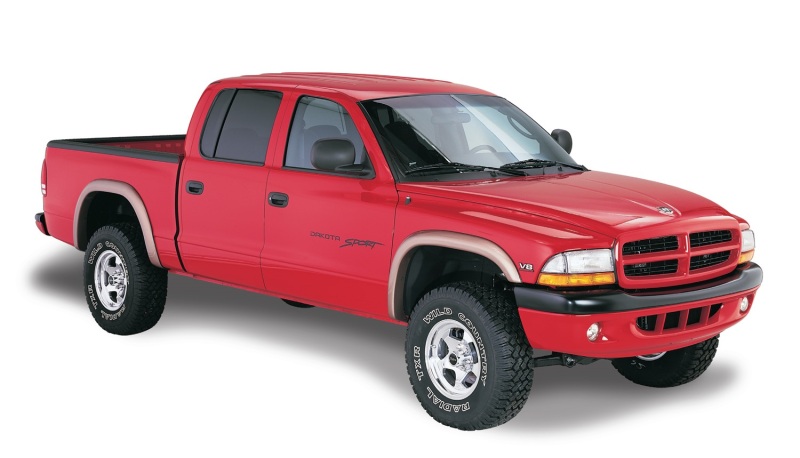 Bushwacker 97-04 Dodge Dakota Fleetside Extend-A-Fender Style Flares 4pc - Black - Image 4