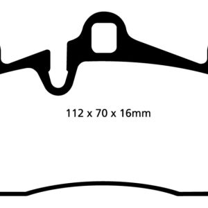 EBC 04-07 Porsche Cayenne 3.2 Redstuff Rear Brake Pads