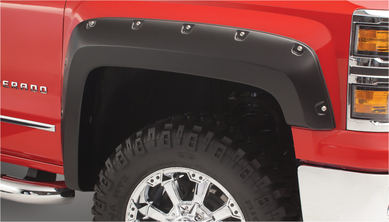 Bushwacker 19-22 GMC Sierra 1500 Extend-A-Fender Style Flares 4 Piece Set- Black - Image 6