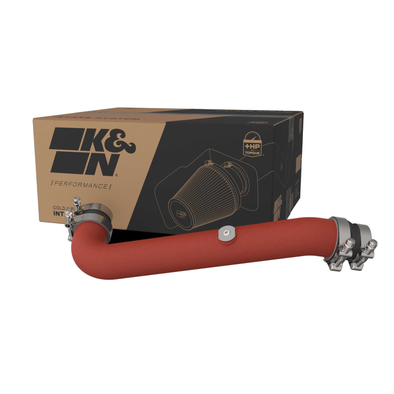 K&N 23-24 Toyota GR Corolla L3 1.6L Charge Pipe Kit - Wrinkle Red - Image 6