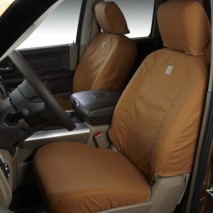 Covercraft 11 Jeep Wrangler Carhartt SeatSaver Custom Front Row Seat Covers - Brown