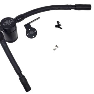 J&L 16-19 Ford Escape 1.5L EcoBoost Passenger Side Oil Separator 3.0 - Black Anodized