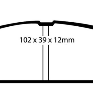 EBC 91-96 Ford Escort 1.8 Redstuff Rear Brake Pads