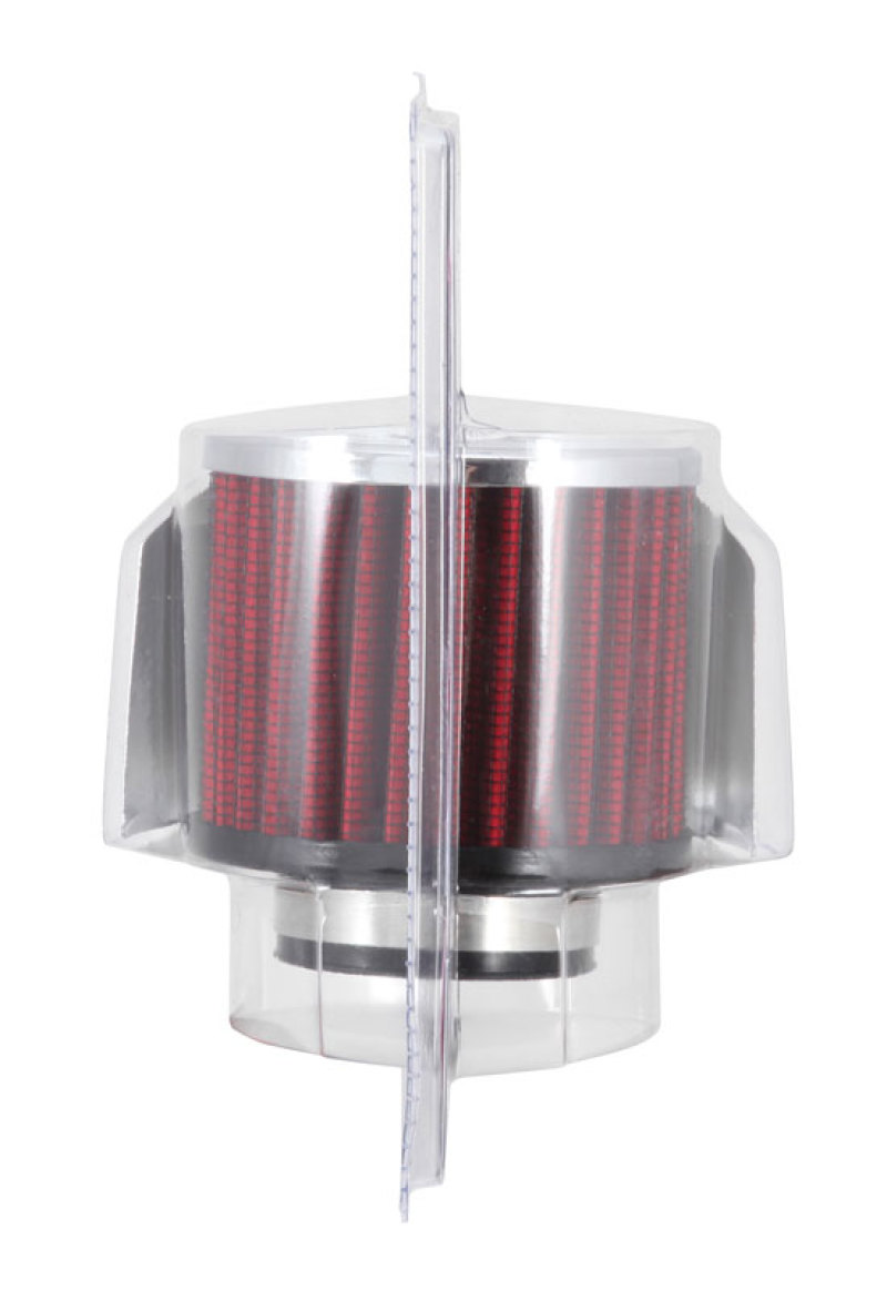 K&N 1.5in Flange ID x 3in OD x 2.5in Height Clamp On Crankcase Vent Filter - Image 8