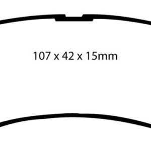 EBC 90-91 Lexus ES250 2.5 Yellowstuff Rear Brake Pads