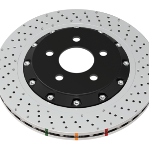 DBA 19+ Chevrolet Camaro ZL1 (w/ M6 Nuts) 5000 Series Cross Drilled & Dimpled Brake Rotor