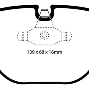 EBC 08-10 BMW M3 4.0 (E90) Bluestuff Rear Brake Pads