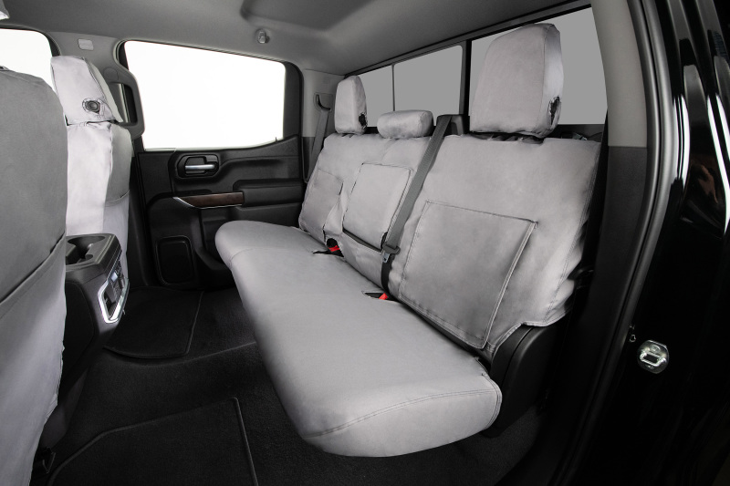Covercraft 2024+ Jeep Gladiator Electric Polycotton SeatSaver Front Row Seat Covers - Grey - Image 9