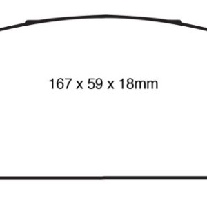 EBC 15+ Lexus NX200t 2.0 Turbo Yellowstuff Front Brake Pads