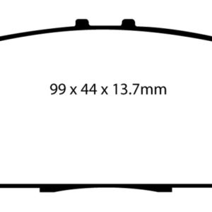 EBC 06-15 Mazda Miata MX5 2.0 Yellowstuff Rear Brake Pads