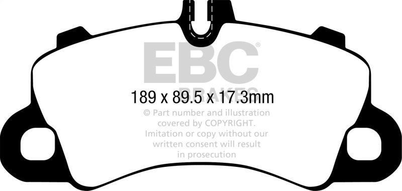 EBC 2018+ Porsche Cayenne (3rd Gen) 3.0L Turbo Bluestuff Front Brake Pads - Image 8
