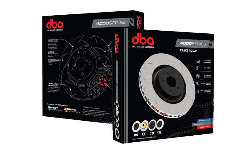 DBA 10+ Toyota 4Runner/FJ Cruiser Rear Slotted 4000 Series Rotor - Image 8