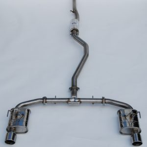 Invidia 2022+ Honda Civic Si (1.5T) 70mm Q300 Cat Back Exhaust - Rolled SS Tips