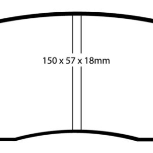 EBC 05-09 Chrysler 300 2.7 Redstuff Front Brake Pads