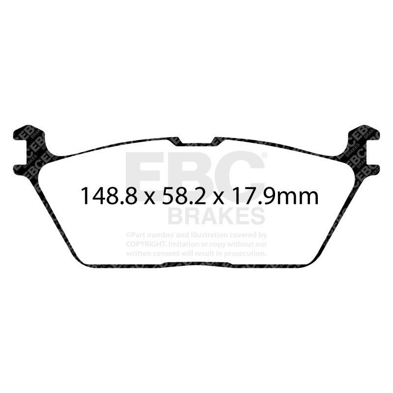 EBC 2019+ Ram 1500 (DT) Bluestuff Rear Brake Pads - Image 2