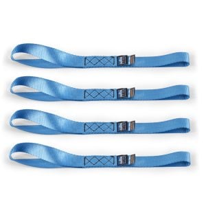 Borne Off-Road Heavy-Duty Ratchet Tie-Down Kit (4-Pack) - Blue