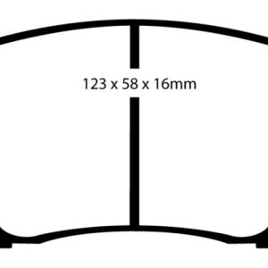 EBC 01-03 Mazda Miata MX5 1.8 (Sports Suspension) Yellowstuff Front Brake Pads