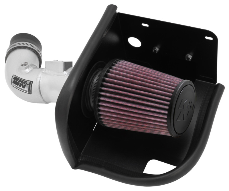 K&N 11-12 Ford Fiesta 1.6L L4 Silver Typhoon Performance Intake - Image 2