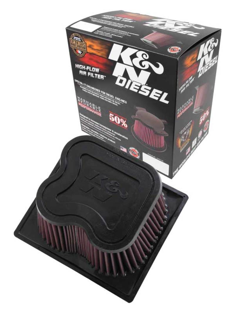 K&N 10-11 Dodge Ram 2500/3500/4500/5500 6.7L L6 Diesel Replacement Air Filter - Image 6