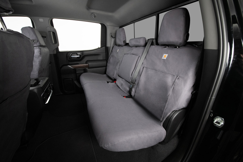 Covercraft 19-24 Chevrolet Silverado Carhartt SeatSaver Custom Second Row Seat Covers - Gravel - Image 8