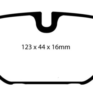 EBC 99-01 Saab 9-5 2.3 Turbo (Aero) Yellowstuff Rear Brake Pads