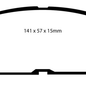 EBC 93-95 Toyota MR2 2.0 Turbo Redstuff Front Brake Pads