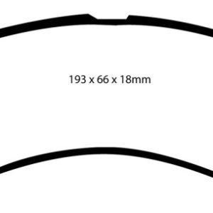 EBC 00-02 Ford Excursion 5.4 2WD Yellowstuff Front Brake Pads