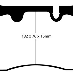 EBC 04-12 Aston Martin DB9 5.9 Yellowstuff Front Brake Pads