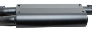 Gibson 07-17 Jeep Wrangler JK Sport 3.8L 2.5in Cat-Back Dual Extreme Exhaust - Black Elite (Ceramic)