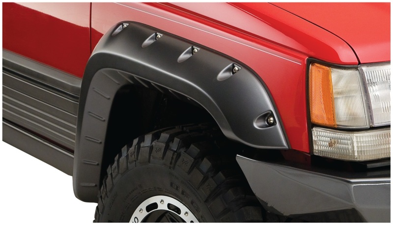 Bushwacker 93-98 Jeep Grand Cherokee Cutout Style Flares 4pc - Black - Image 9