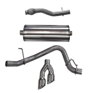 Corsa 2015-2020 GMC Yukon XL 1500 5.3L V8 3in Cat-Back Single Side Exit Twin 4in Polished Tips