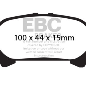 EBC 00-04 Toyota Avalon 3.0 Redstuff Rear Brake Pads