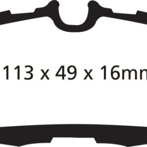 EBC 10-14 Ford Mustang 3.7 Yellowstuff Rear Brake Pads
