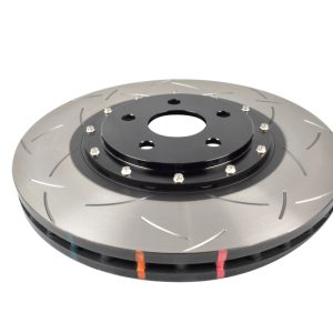 DBA 11-17 Jeep Grand Cherokee Trackhawk (6.2L V8) 5000 Series Slotted Front Brake Rotor w/Black Hat