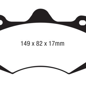 EBC AP Racing Caliper CP7040 Yellowstuff Brake Pads